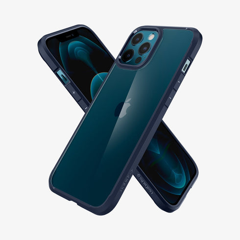 ACS01618 - iPhone 12 Pro Max Case Ultra Hybrid in crystal clear showing the back